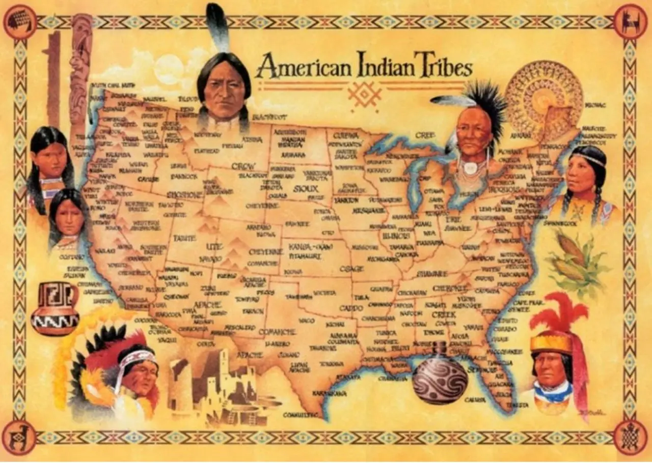 Map of the Native American Nations